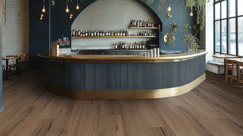 Gerflor Klick Vinyl Rigid - Creation 55 Clic Acoustic Cedar Dark Brown | Trittschalldämmung integr. (61251605)