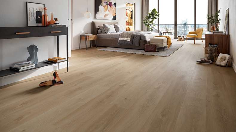 planeo Rigid Klick Vinyl - HOMEtec Pro 50 IXPE Breeze Oak | Trittschalldämmung integr. (RP-E50-4)