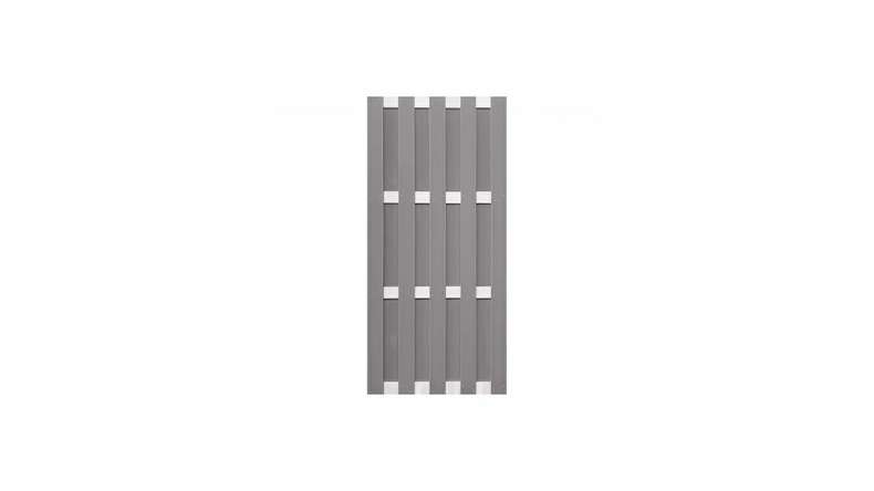 planeo Gardence Premade - BPC-Gartenzaun Hochkant Hellgrau 84,3 x 180cm