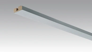 MEISTER Sockelleisten Deckenabschlussleisten Edelstahl DF 063 - 2380 x 40 x 15 mm (200032-2380-00063 - 260023063)