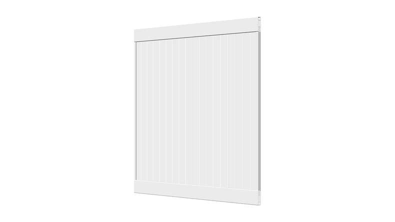 planeo Privara - PVC Steckzaun Weiß - UV-Beständig | 177 x 178 cm