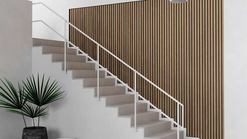 planeo Akustikpaneele Pro - Eiche Rustikal - 250 x 60 cm