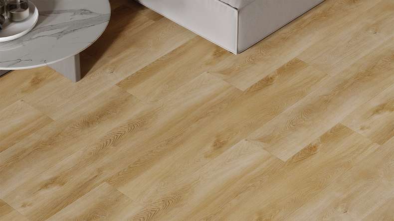 planeo Rigid Klick Vinyl - HOMEtec Pro 50 IXPE Sunrise Mellow Oak | Trittschalldämmung integr. (RP-E50-1)