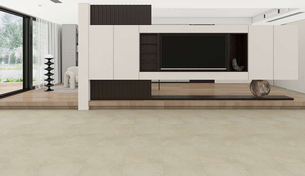 planeo Rigid Klick Vinyl -  SolutionX 2in1 Travertin Beige