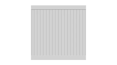 planeo Privara - PVC Steckzaun Weiß - UV-Beständig | 177 x 178 cm