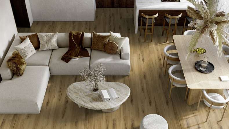 Gerflor Klick Vinyl - Senso Premium Rigid Acoustic Bambi fauve | Trittschalldämmung integr. (40441629)