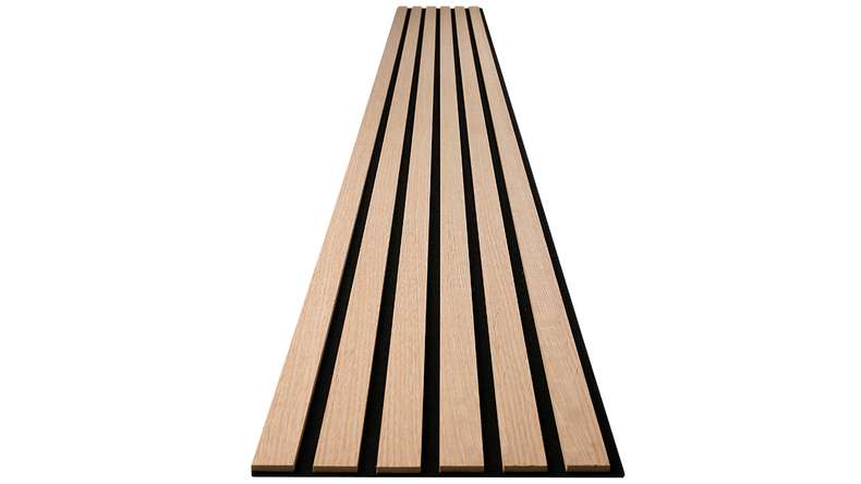 Skaben Akustikpaneele SilentWall Comfort - Eiche Hellbraun - 250 x 30 cm