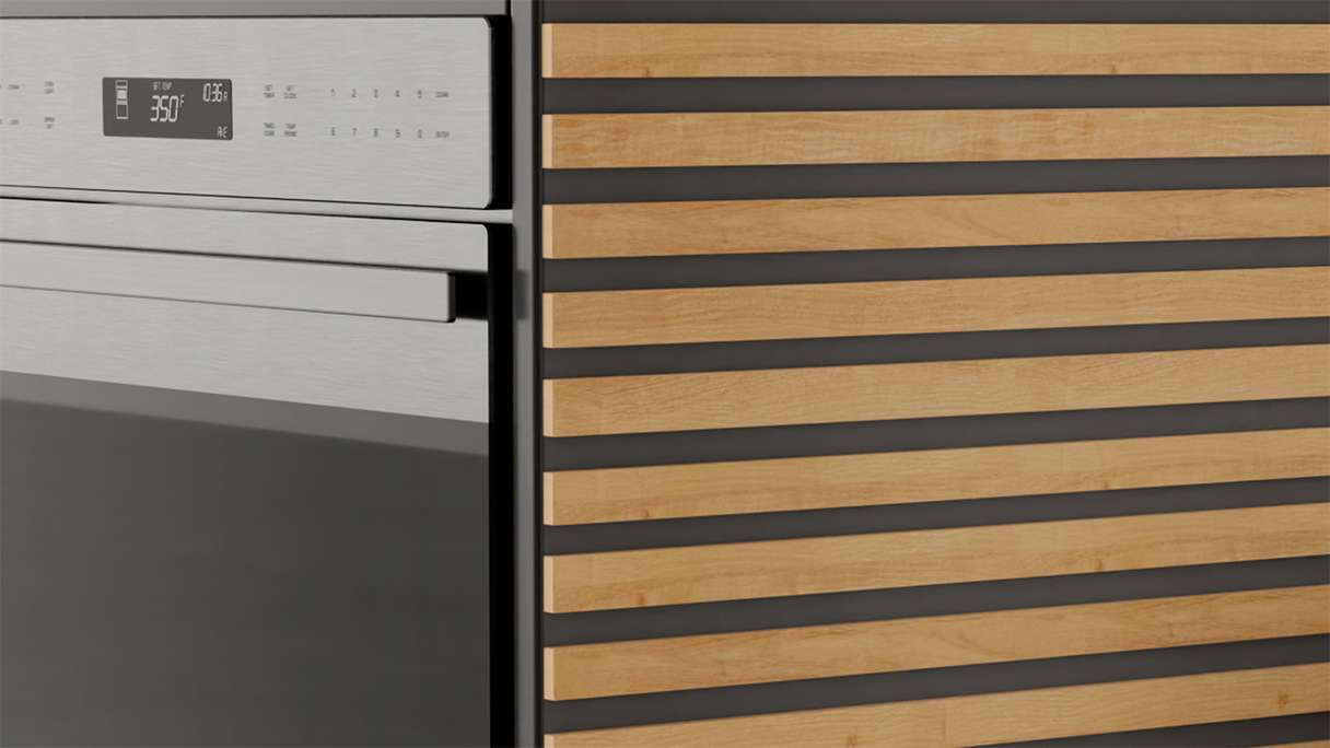 Skaben Akustikpaneele SilentWall Easy-Sticks - Eiche Hellbraun - 250 x 3,45 cm 4 Stk.