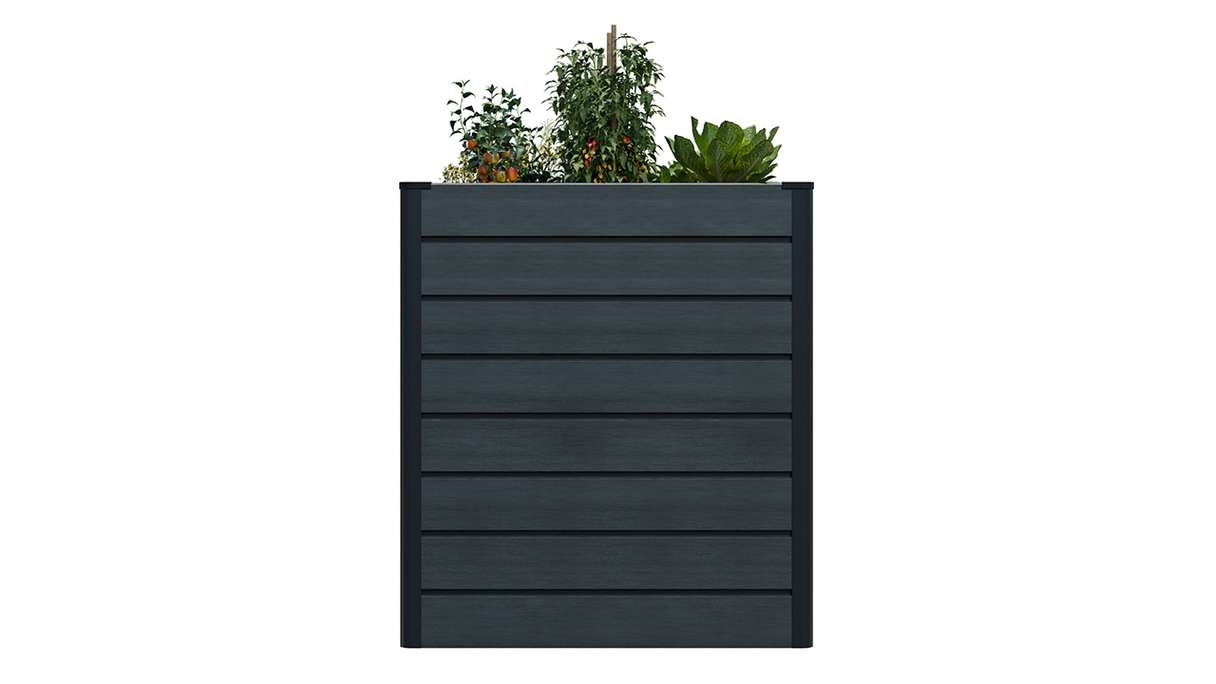planeo BPC-Rhombus Hochbeet Cube - Steingrau co-ex. 70 x 70 x 79 cm