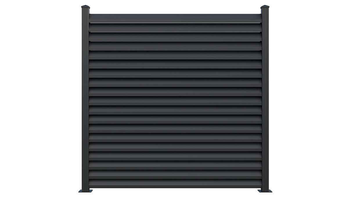 planeo Gardence Metallic Rhombus - Alu-Gartenzaun Quadratisch Anthrazit | DB703