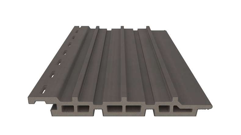 planeo DesignPro - WPC Fassadenverkleidung Dunkelgrau 2900 x 175 mm