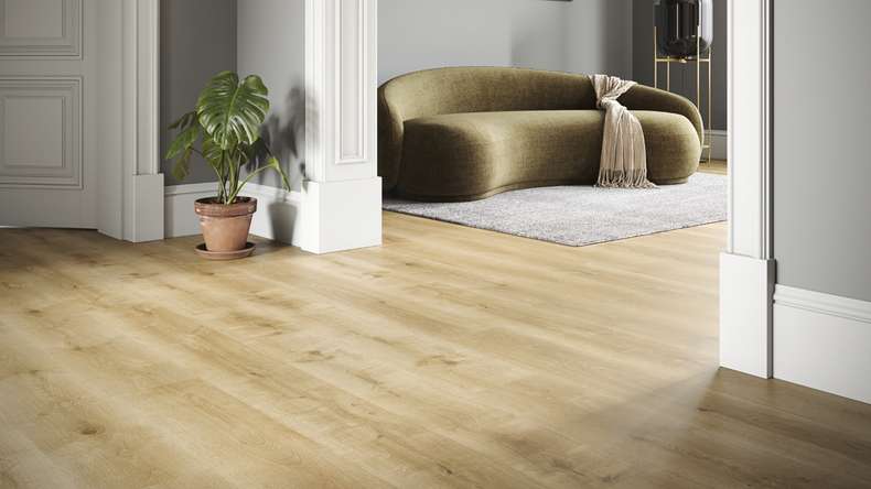 planeo Rigid Klick Vinyl - SolutionX 2in1 Eiche Classic | Trittschalldämmung integr. (ECF-0072)