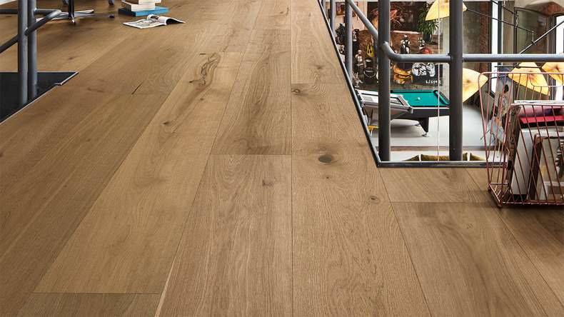 MEISTER Lindura-Holzboden HD 400 - 08923 Eiche authentic greige ultramattlackiert 2200 x 270 x 11 mm (500214-2200270-08923)