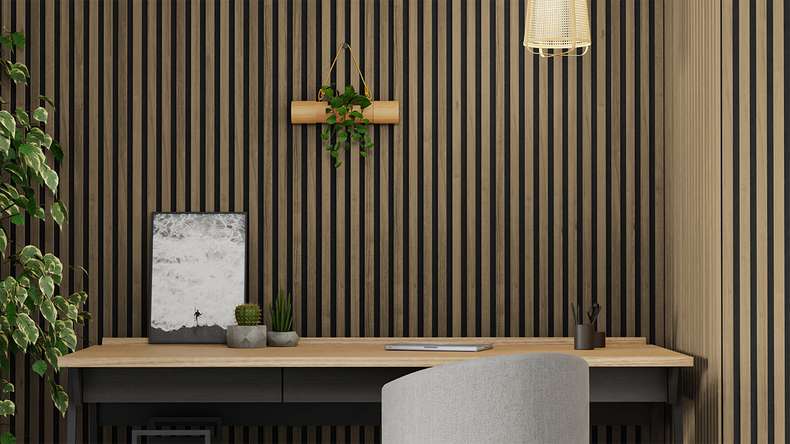 Skaben Akustikpaneele 6mm SilentWall Comfort Light - Eiche Rustikal - 250 x 30 cm