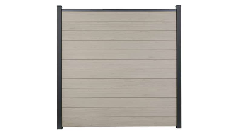 planeo Gardence Strong - BPC-Gartenzaun Quadratisch BiColor Sand