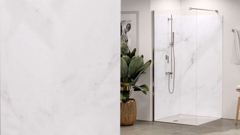 planeo Wallboard - Marble Grey-White Matt - verschiedene Formate