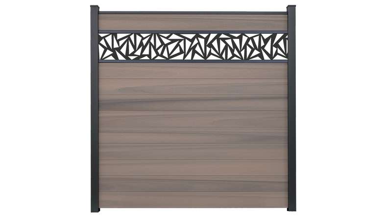 planeo Gardence Strong - BPC-Steckzaun Triangle Bi-Color co-ex 180 x 180 cm