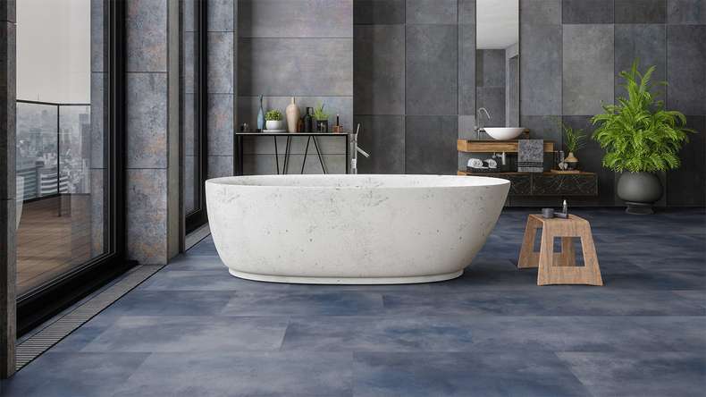 Gerflor Klick Vinyl - Virtuo 30 Rigid Acoustic Acuarela Ink | Trittschalldämmung integr. (39101475)