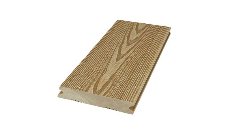 Planeo SolidWood WPC Terrassendiele - Erdbraun 3,6m französisch/struktur 3D