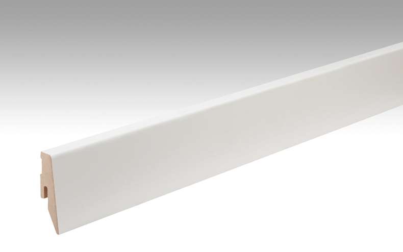 MEISTER Sockelleisten Fußleisten Esche reinweiß 1073 - 2380 x 60 x 20 mm (200049-2380-01073 - 1030231073)