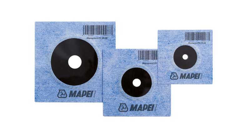 Mapei Mapeguard WP 200 Dichtmanschette 10x10cm für 15-38mm Anschlüsse