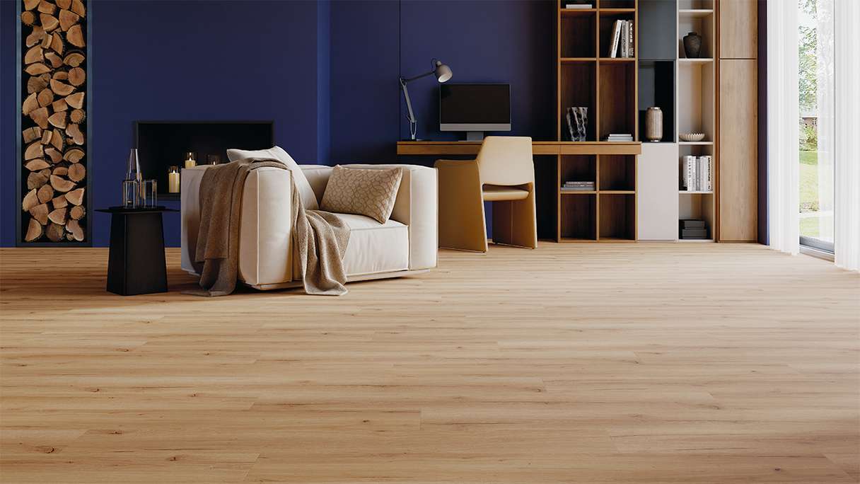 planeo Rigid Klick Vinyl - HOMEtec Basic 30 IXPE Light Brown Classic