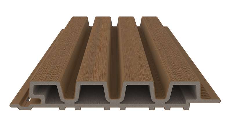 planeo LINEA Slim - WPC CoEx Fassadenverkleidung Burma Teak 2900 x 215 mm