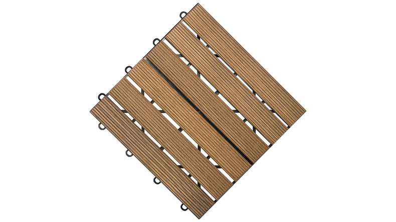 planeo Klickfliese Thermo Esche - 6 Latten geriffelt