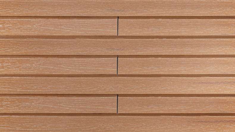 planeo Fassado - WPC Rhombusleiste Fassadenverkleidung Bernsteinbraun Small 4 m