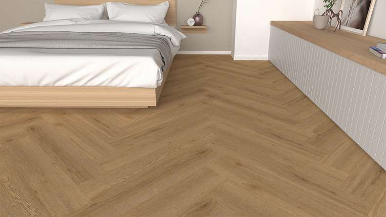 SKAVA Rigid Klick Vinyl Fischgrät - Unique Adrua | wasserfest und Trittschalldämmung integr. (LO-2205)