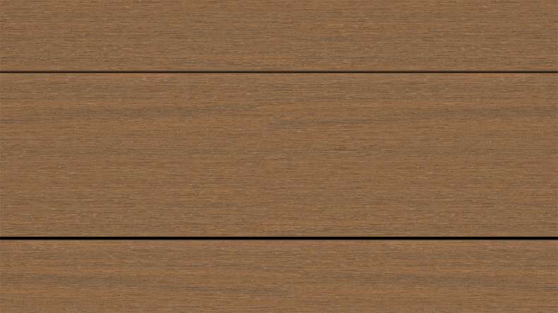 planeo ANTIKWoodline - WPC CoEx ummantelte Terrassendiele Massivdiele - Burma Teak 3m - rustikal/glatt gebürstet