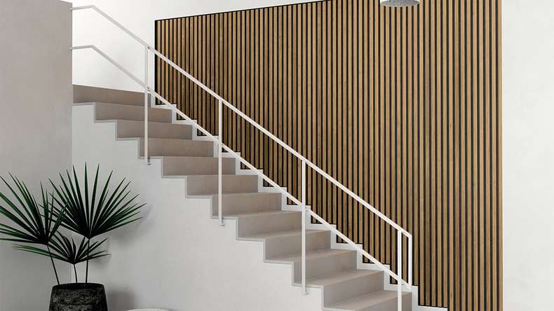 Skaben Akustikpaneele SilentWall Pro - Eiche Rustikal - 250 x 60 cm