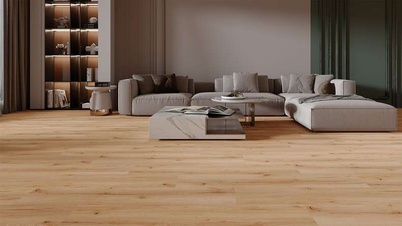 planeo Rigid Klick Vinyl - HOMEtec Pro 50 IXPE Harmony Brown Oak | Trittschalldämmung integr. (RP-E50-3)