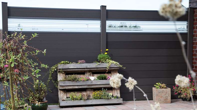 planeo Gardence Strong - Designblende Glas30 Anthrazitgrau