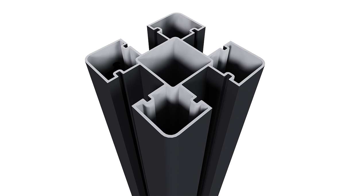 planeo Aluminium Pfosten inkl. Pfostenkappe