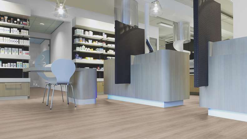 planeo Klebevinyl - SilentIQ Wood 2in1 Carviano | Trittschalldämmung integr. (F-DW-SIQ-9035)