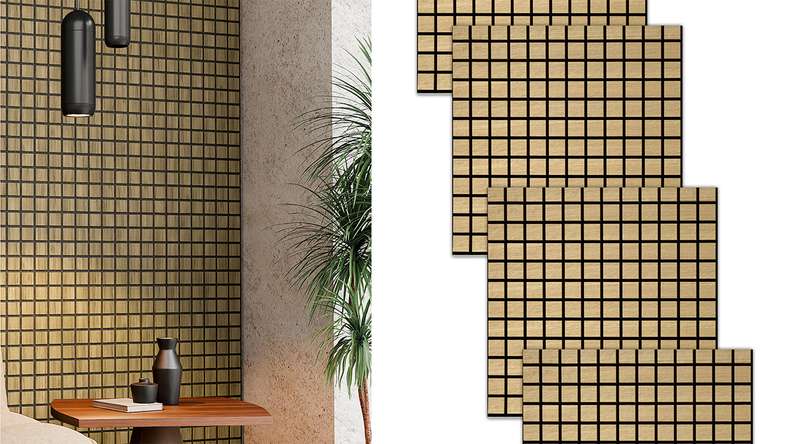 Skaben Akustikpaneele SilentWall Cube - Eiche Hellbraun - 61 x 61 cm