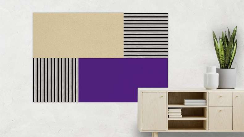 planeo Akustik Filzpaneel - MixWall EcoColor Line Violet Grapes 52 x 104 cm (PLMW-10021B)