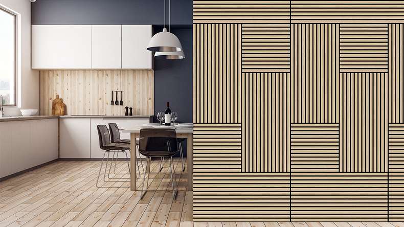 planeo Akustikpaneel - MixWall Timber Solid Flare Oak 52 x 52 cm | Echtholzfurnier (PLMW-00311C)