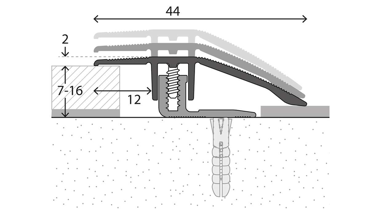 planeo Anpassungsprofil 022 - 100 cm