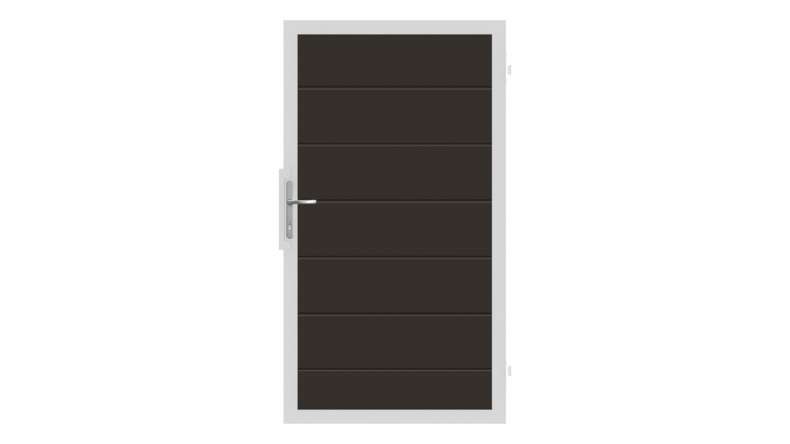 planeo Gardence Strong XL - BPC-Universaltor Anthrazitgrau mit Alurahmen Silber