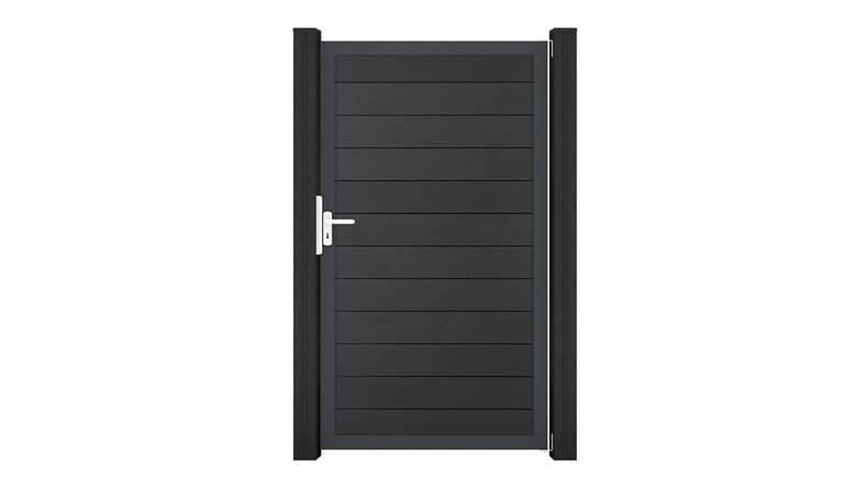planeo Gardence Strong - BPC-Universaltor Anthrazitgrau mit Anthrazit-Alurahmen 100 x 180 cm