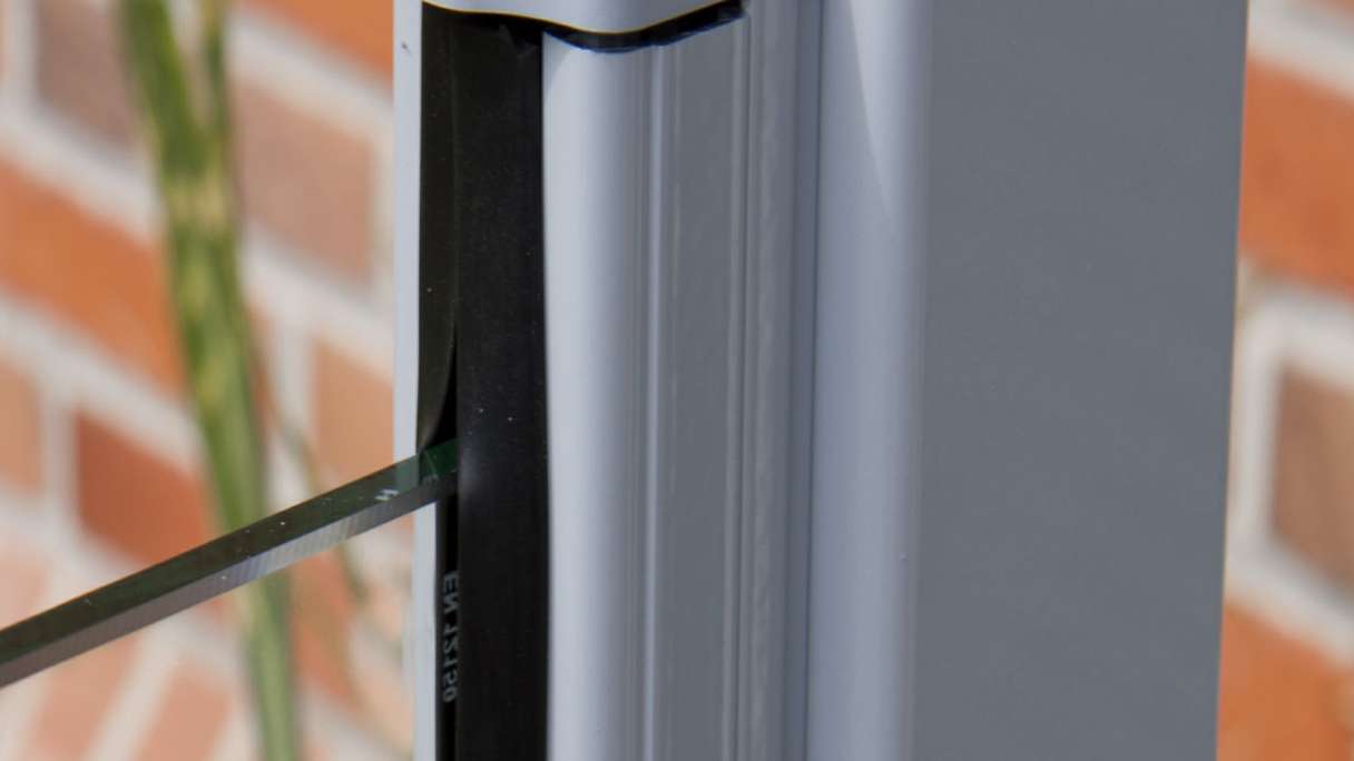 planeo Gardence Flair - Glas-Sichtschutz Hochkant Klarglas