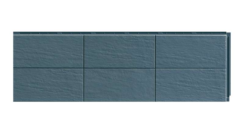 Zierer Fassadenplatte Tonoptik Terra - 1115 x 359 mm anthrazit aus GFK