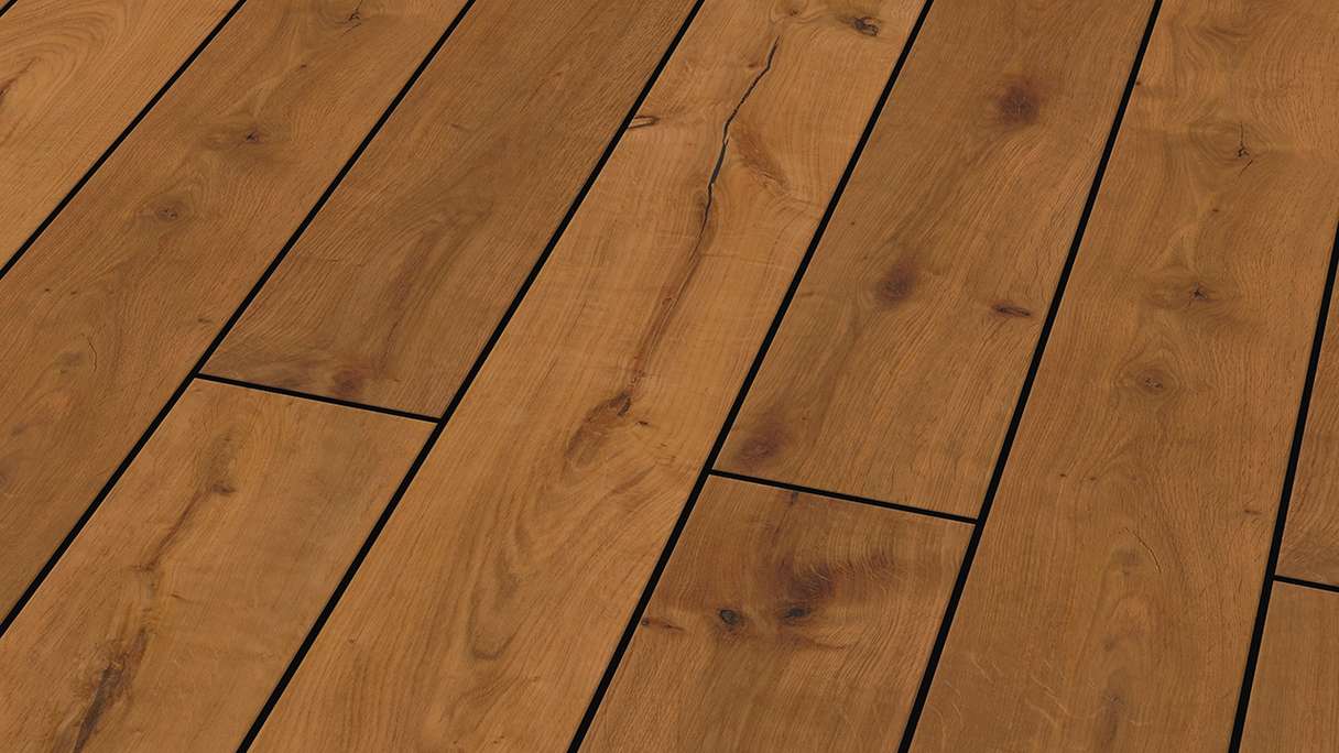 planeo Design Wood - BPC Terrassendiele Massiv breit - Smoked Oak strukturiert