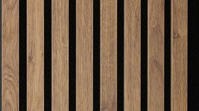 planeo Akustikpaneele - Eiche Terrabraun - 2600 x 330 x 20mm
