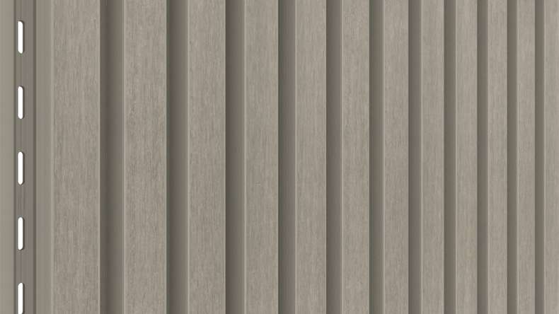 planeo LINEA Slim - WPC CoEx Fassadenverkleidung Hellgrau 2900 x 215 mm