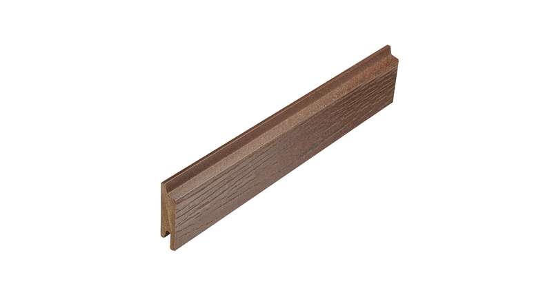 planeo Fassado - WPC Rhombusleiste Fassadenverkleidung Kastanienbraun Small 4 m