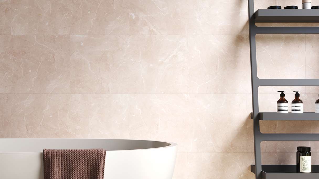 planeo Wandverkleidung Kunststoff - Wall&Floor Design Chino Light supermatt 80 x 40 cm