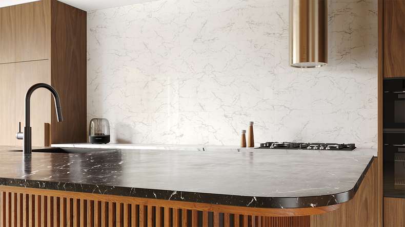 planeo Wandverkleidung Kunststoff - Wall&Floor Design Carra high gloss 80 x 40 cm